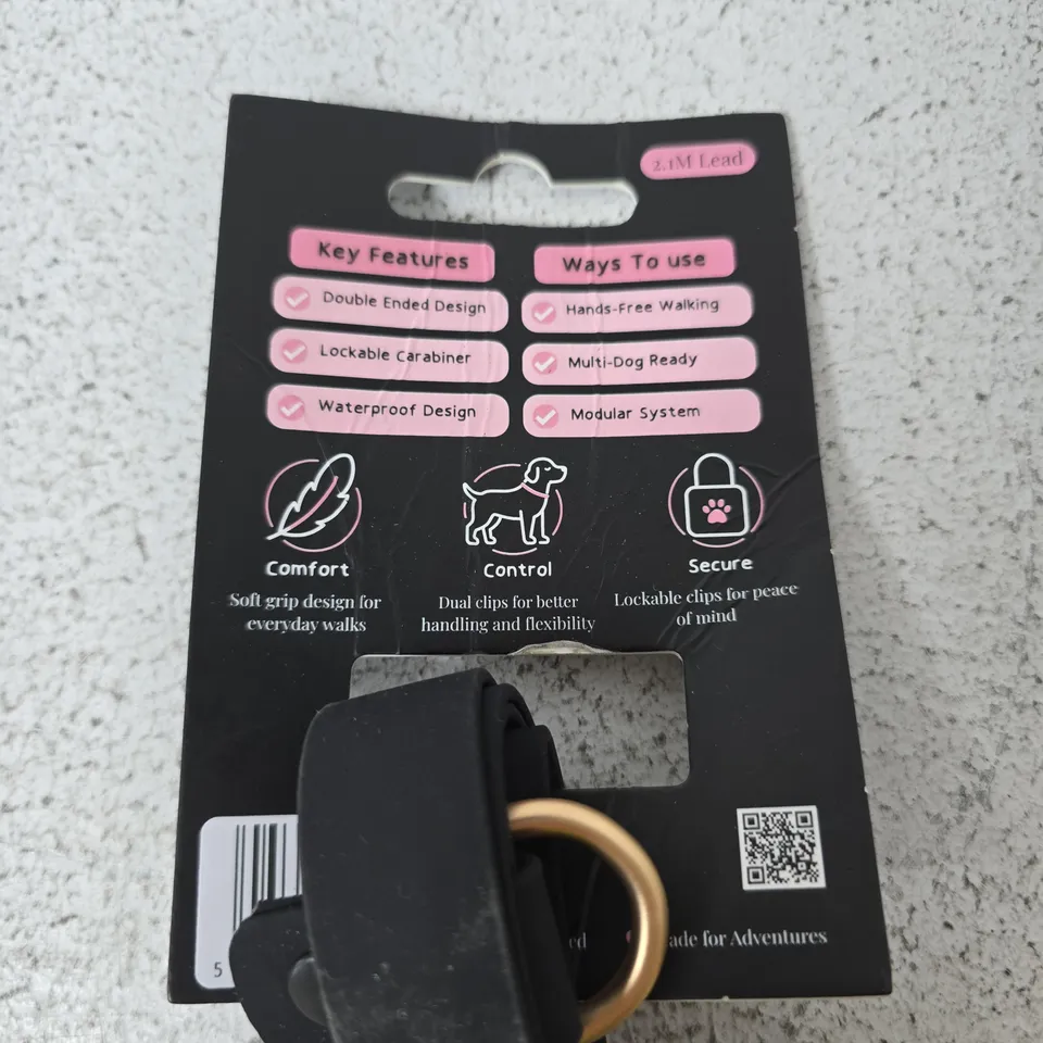 COLOUR DROPS DOUBLE ENDED DOG LEAD 2.1M – DESIGNED IN THE UK