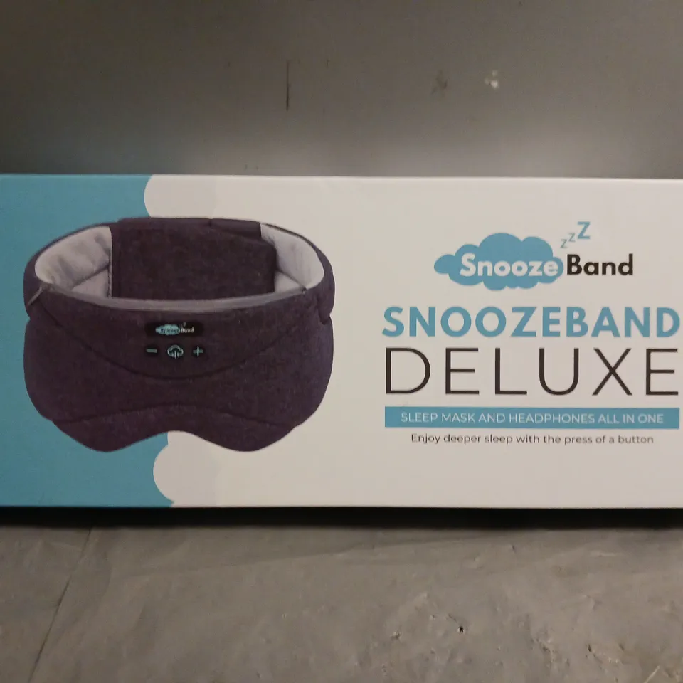 SEALED SNOOZEBAND DELUXE SLEEP MASK AND HEADPHONES ALL IN ONE