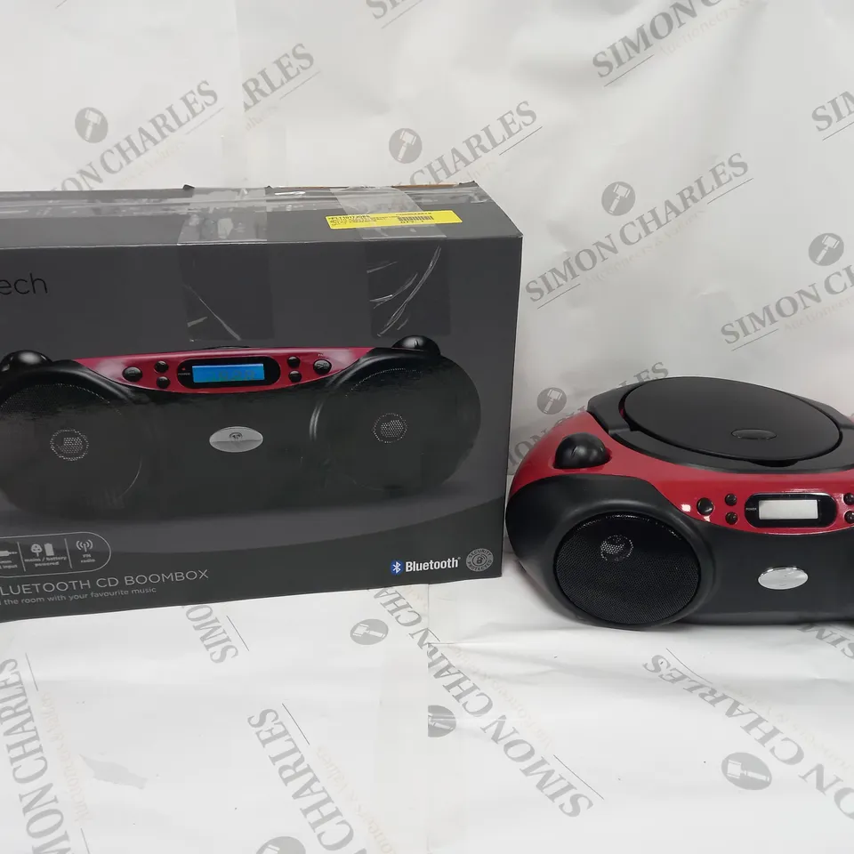 BOXED BLUETOOTH CD BOOMBOX