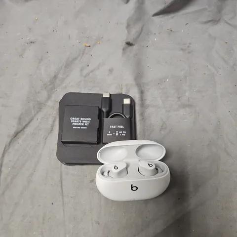 BEATS STUDIO BUDS WIRELESS EARBUDS – WHITE (BOXED)