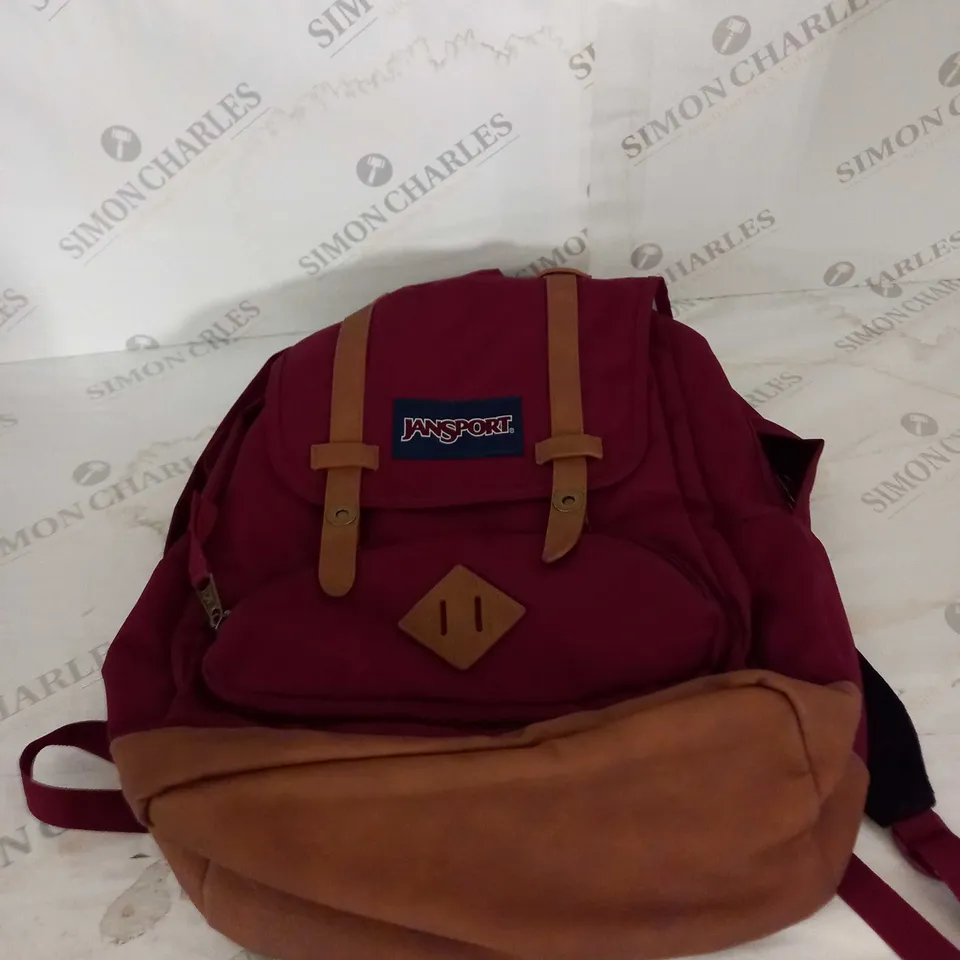 JANSPORT BURGUNDY BACKPACK 