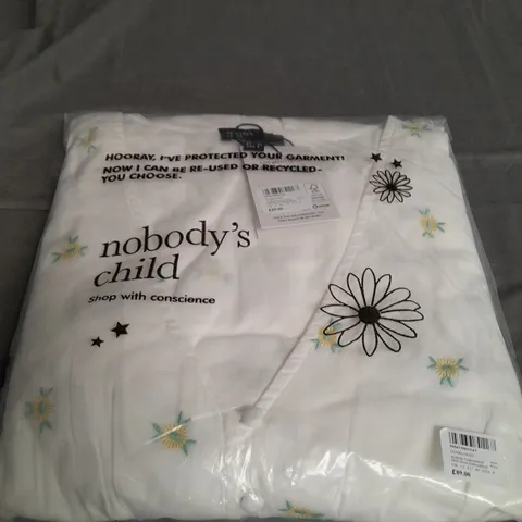 NOBODYS CHILD ARABELLA EMBROIDERED MIDI DRESS SIZE 12