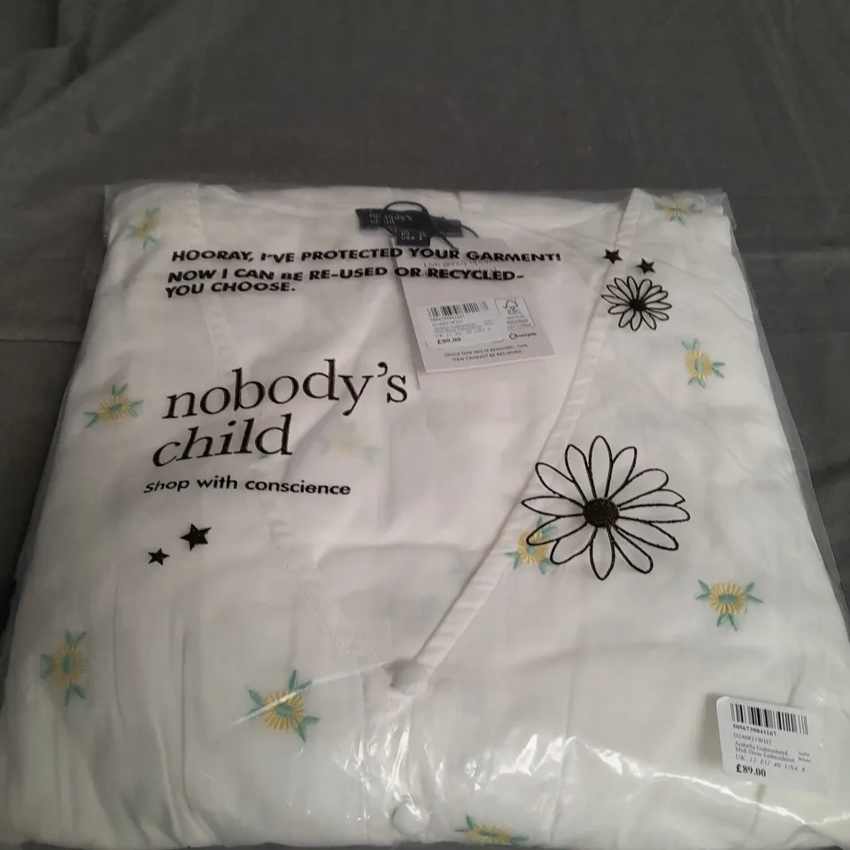 NOBODYS CHILD ARABELLA EMBROIDERED MIDI DRESS SIZE 12