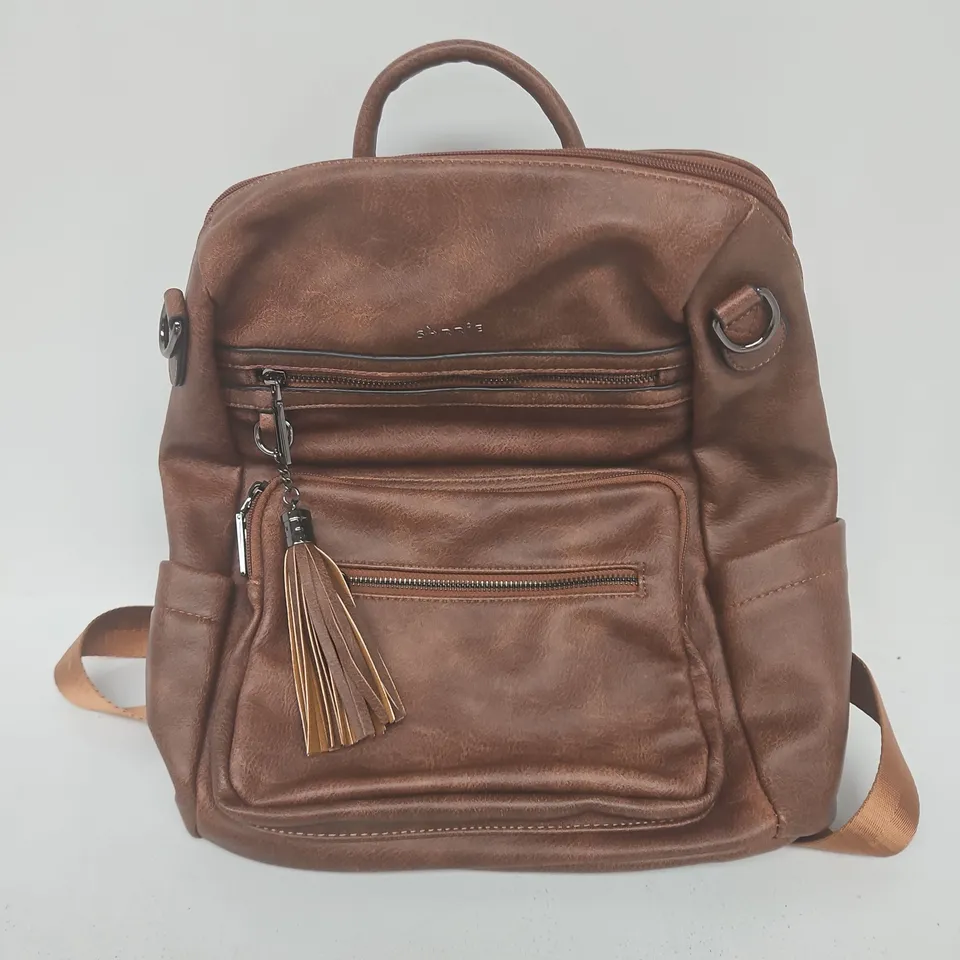 BROWN FAUX LEATHER BACKPACK – SHRRIE BRANDING