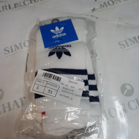 ADIDAS ORIGINAL SOCKS X 3 SIZE L