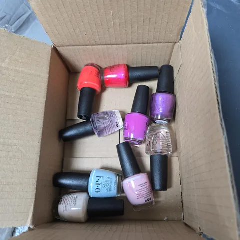 APPROXIMATELY 8 X ASSORTED OPI ASSORTED NAIL PRODUCTS BOXED
