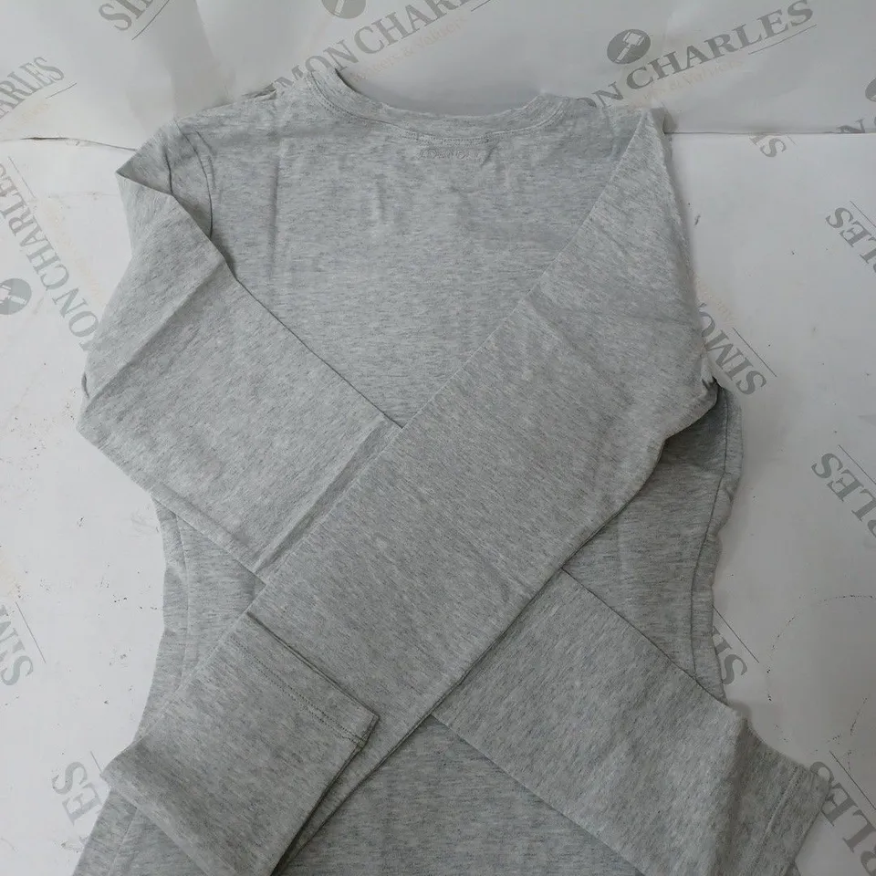 ADANOLA LONG SLEEVE TOP GREY SIZE M