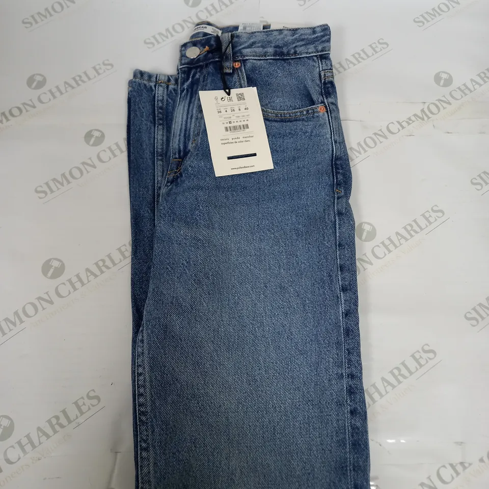 PULL AND BEAR MENS WASHED DENIM JEANS SIZE 8