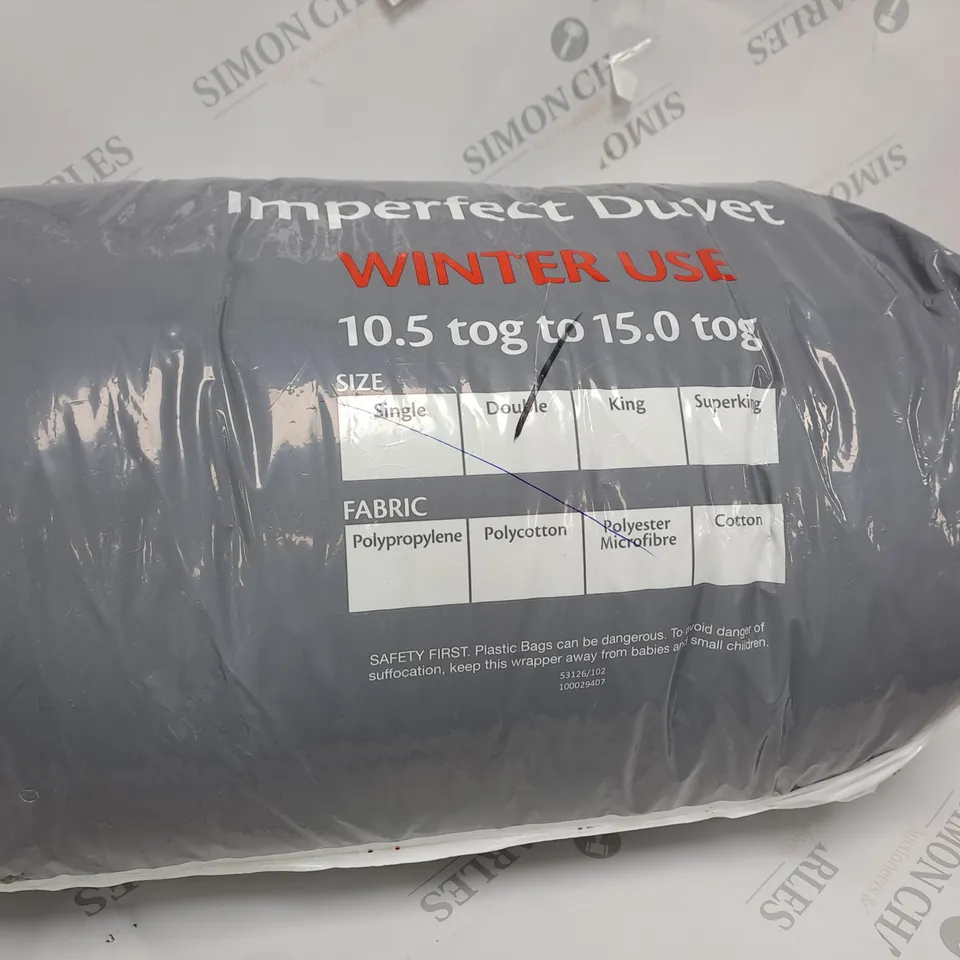 IMPERFECT DUVET WINTER USE DOUBLE SIZE