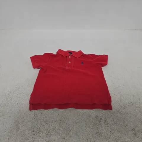 POLO RALPH LAUREN POLO SHIRT – RED, 12M CHILDRENS