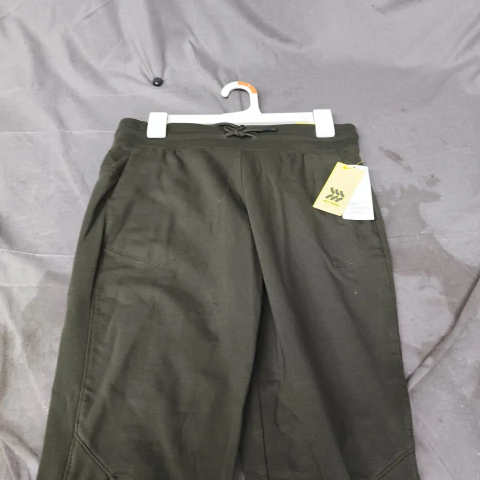 ALL IN MOTION OLIVE GREEN FRENCH TERRY JOGGER PANTS – SIZE S