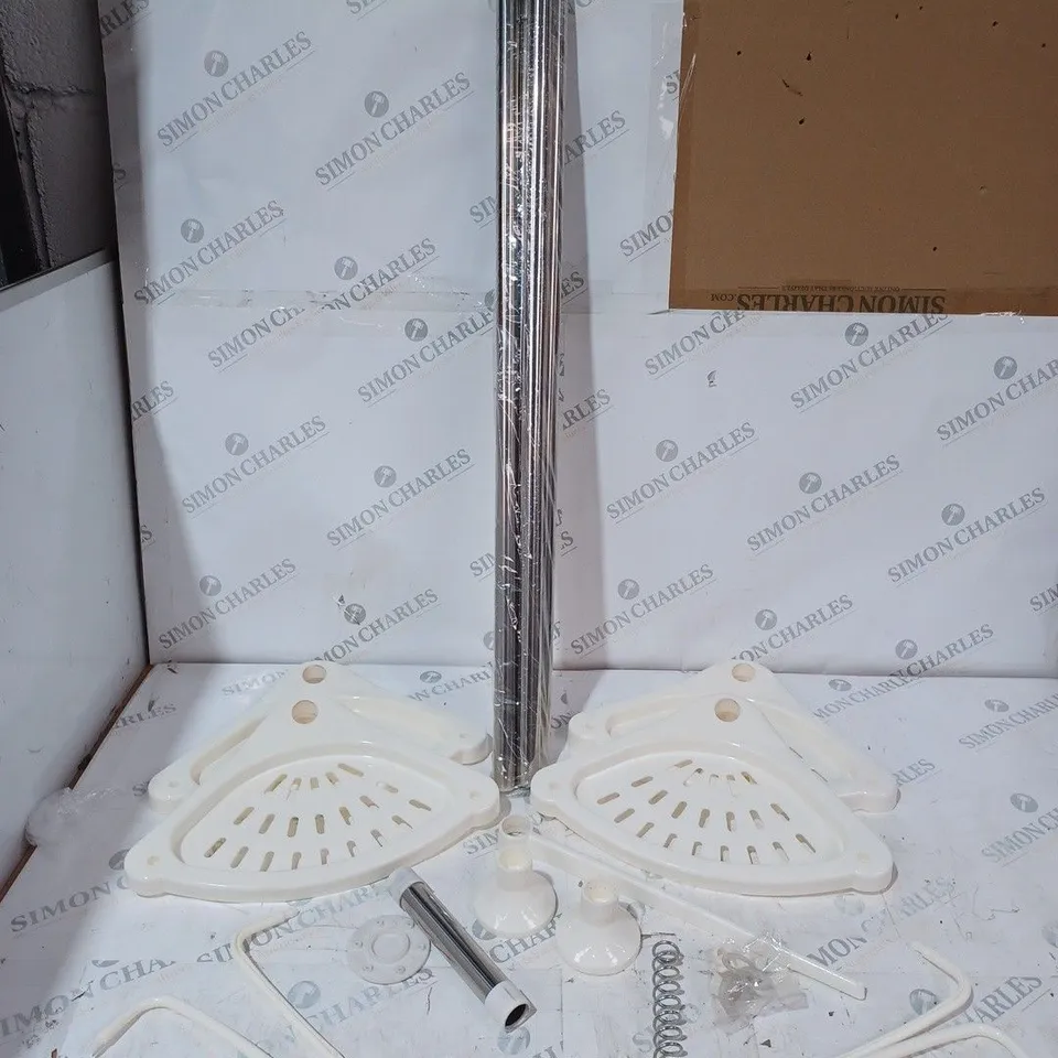 BOXED MULTI FUNCTIONAL CORNER SHELF FOR BATHROOM 