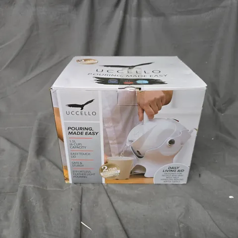 BOXED UCCELLO POURING MADE EASY ELECTRIC KETTLE – WHITE