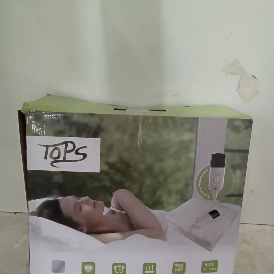 TOPS ELECTRIC BLANKET - WHITE 