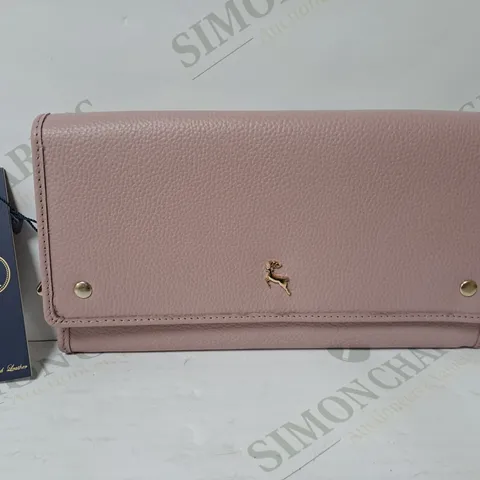 ASHWOOD LEATHER PINK CLUTCH PURSE