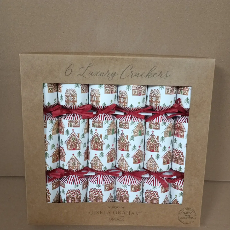 BOX OF GISELA GRAHAM LONDON LUXURY CRACKERS  - 6 BOXES PER BOX 
