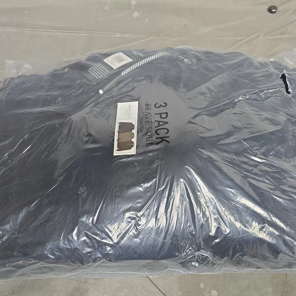 BRAVE SOUL LONDON MEN'S HOODIES 3-PACK SIZE XL