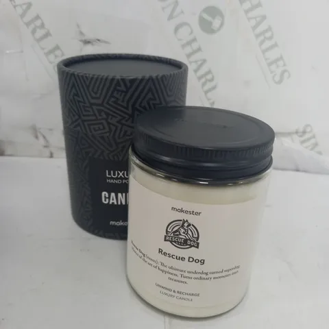 BOXED MAKESTER RESCUE DOG CANDLE