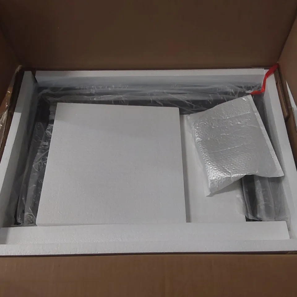 BOXED C-SHAPED END TABLE