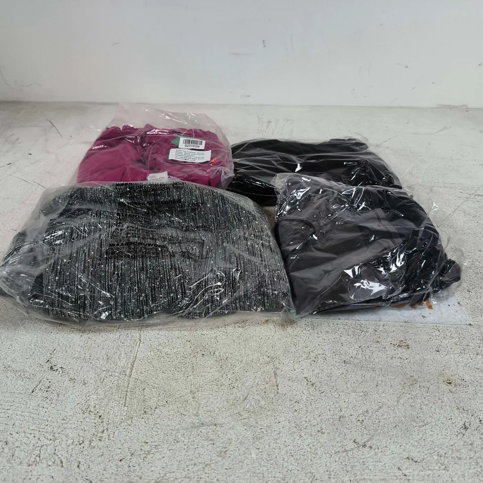 BOX OF APPROXIMATELY 25 ASSORTED CLOTHING ITEMS OF VARIOUS SIZES AND STYLES