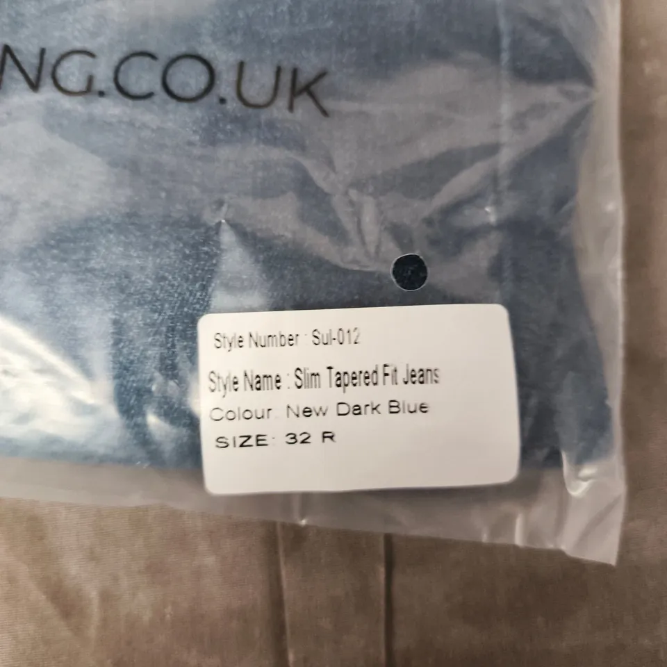 SULFIT SLIM TAPERED FIT JEANS – NEW DARK BLUE, UK SIZE 32R
