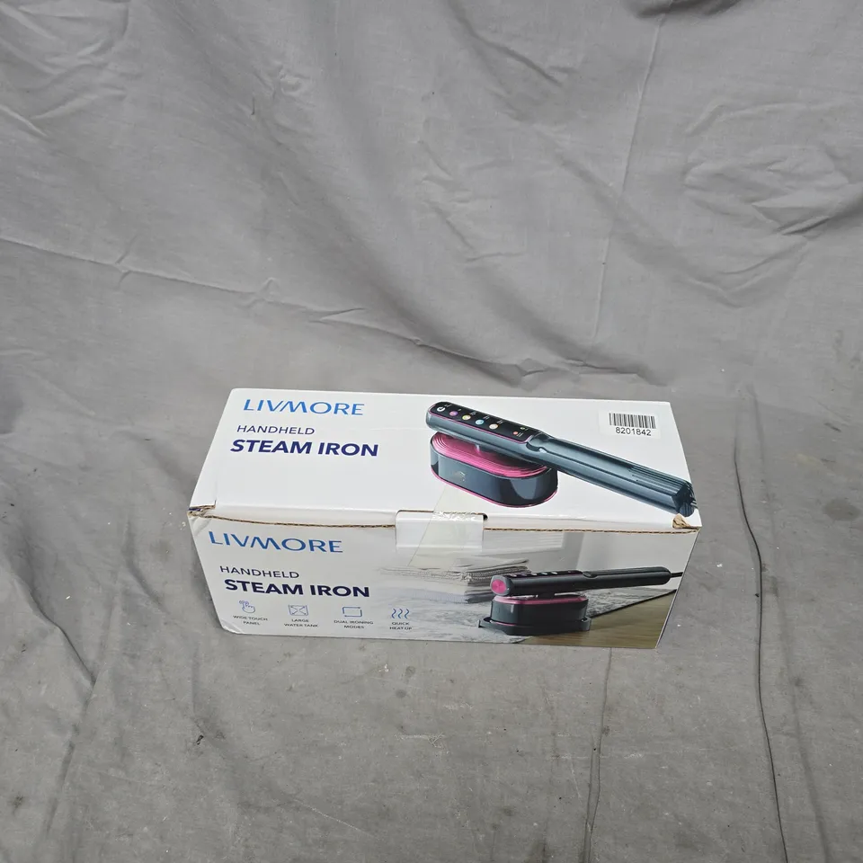 LIVMORE HANDHELD STEAM IRON – BOXED