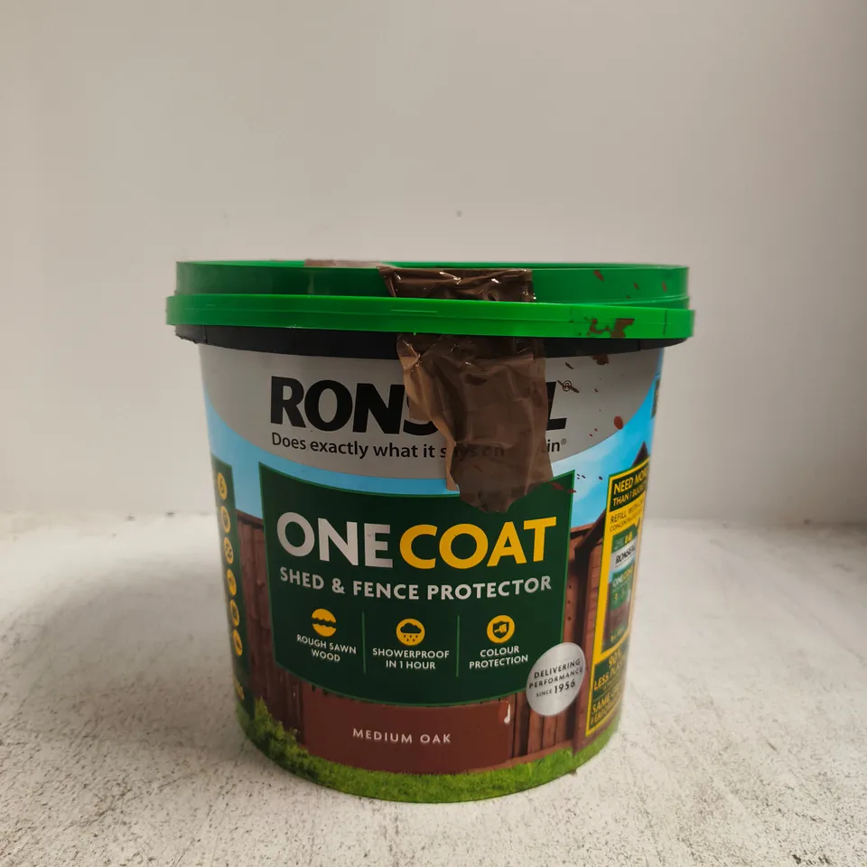 RONSEAL ONE COAT SHED & FENCE PROTECTOR – MEDIUM OAK
