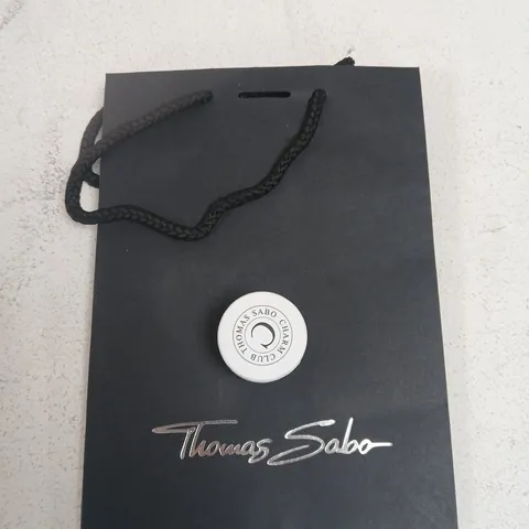 THOMAS SABO CHARM CLUB SILVER-TONE STUD EARRINGS WITH CLEAR STONES – PAIR 