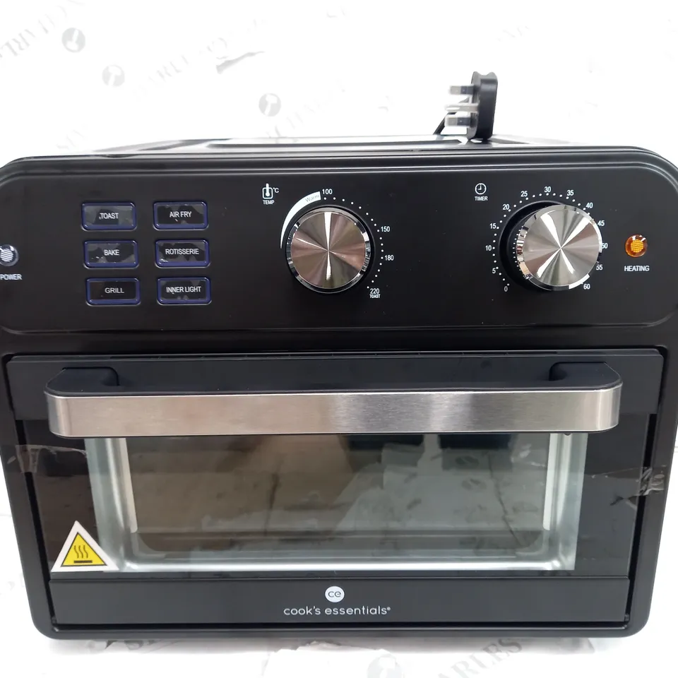BOXED COOK'S ESSENTIAL 21-LITRE AIRFRYER OVEN IN BLACK 