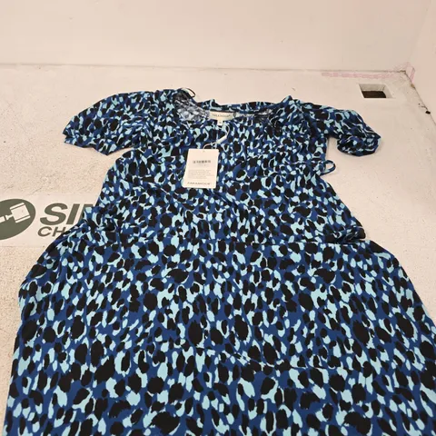 PARAMOUR NAVY LEOPARD PRINT DRESS – UK SIZE 14