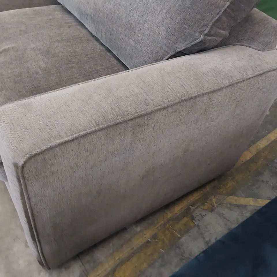 BOXED DESIGNER CORSICA STORAGE FOOTSTOOL NAVY GREY LEATHER CONTRASTING STITCHING 