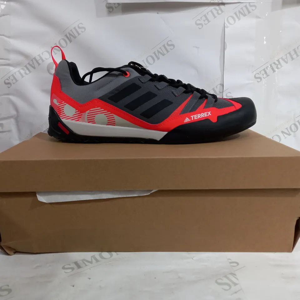 PAIR OF ADIDAS TERREX SWIFT SOLO 2 IN RED/BLACK/LIGHTGREY -US SIZE 12 