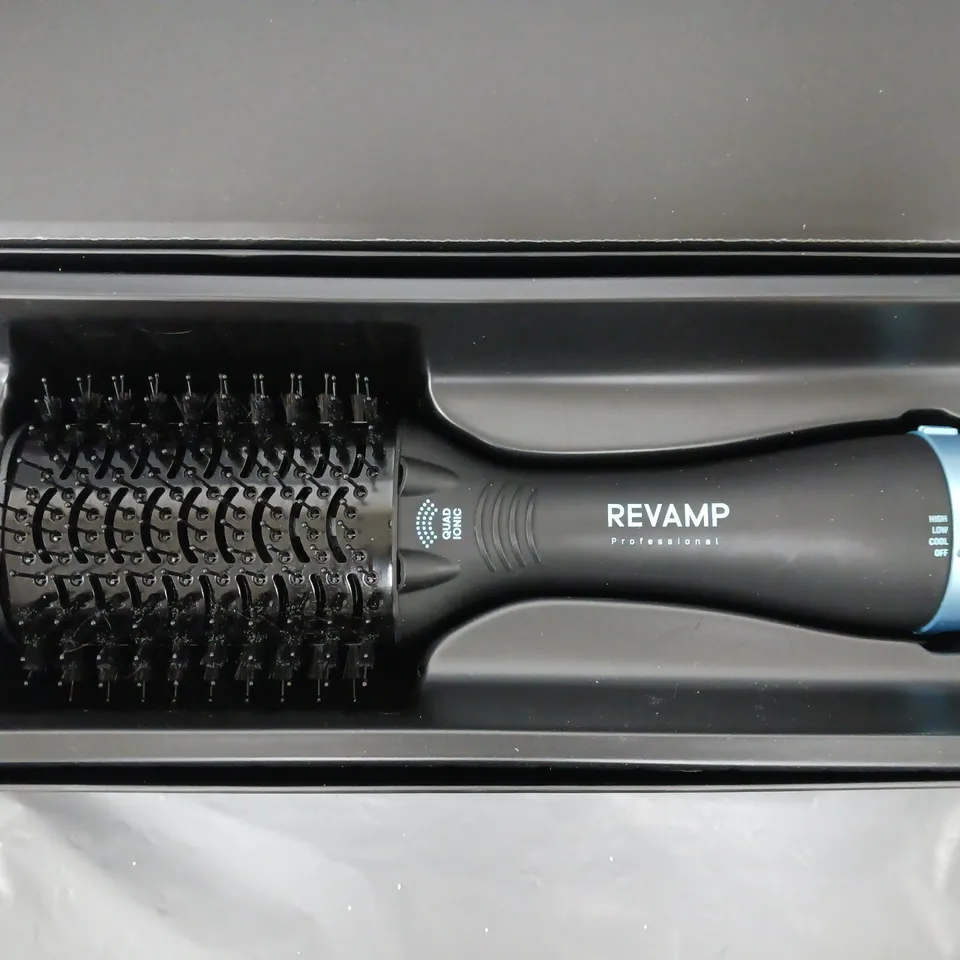 BOXED REVAMP PROGLOSS PERFECT BLOW DRY VOLUME HAIRBRUSH RRP £60