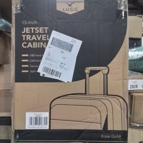 BOXED LUGG JETSET 15" TRAVEL CABIN SUITCASE ROSE GOLD