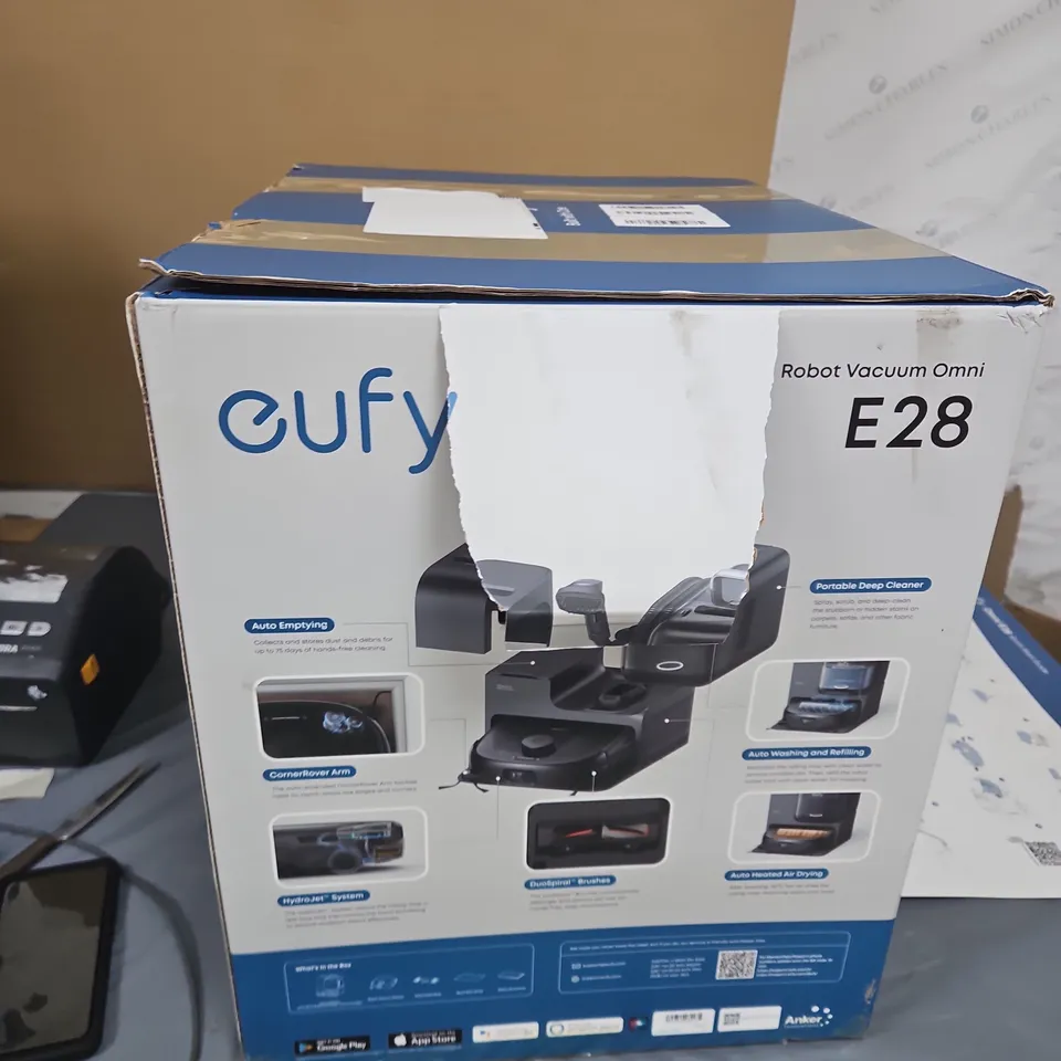 EUFY ROBOT VACUUM OMNI E28 – BOXED WITH DOCKING STATION