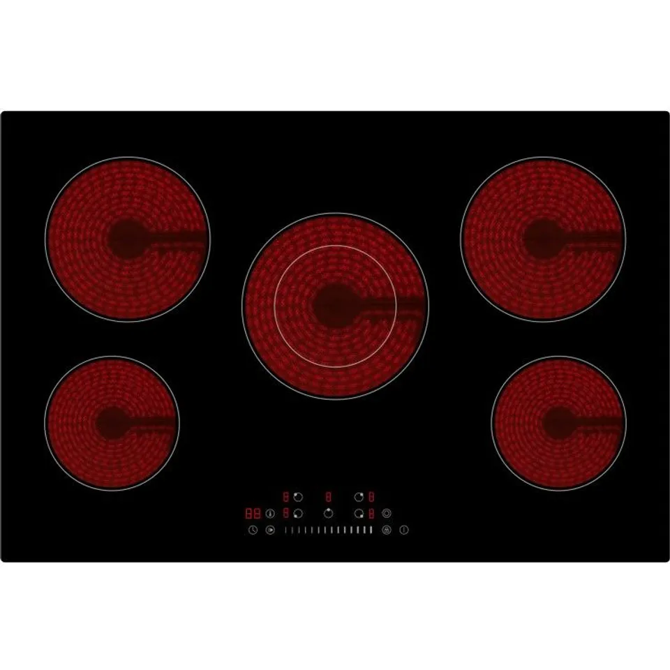 BOXED ELECTRIQ 77CM 5 ZONE TOUCH CONTROL CERAMIC HOB