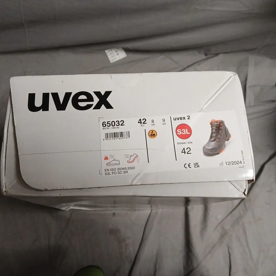UVEX 2 SAFETY BOOTS S3L – EU 42 (UK 8)