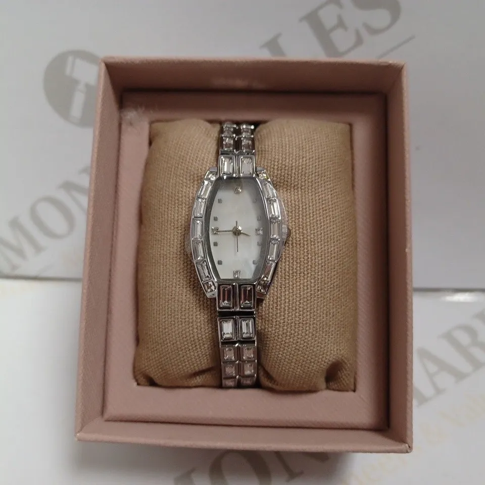 NEXT SILVER EFFECT WATCH WITH BRACELET STRAP