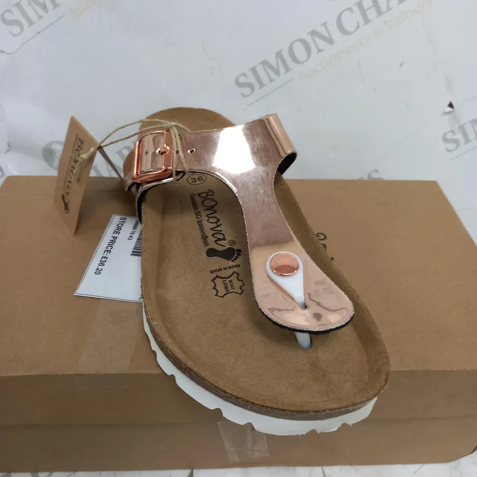 BONOVA IBIZA SANDAL ROSE GOLD - SIZE 3