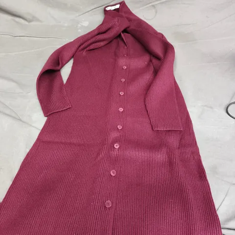 ABERCROMBIE & FITCH WOMEN'S BURGUNDY KNIT CARDIGAN, XL 