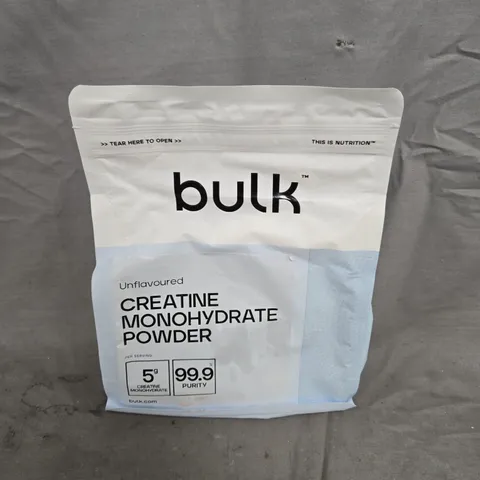 BULK UNFLAVOURED CREATINE MONOHYDRATE POWDER (500G)
