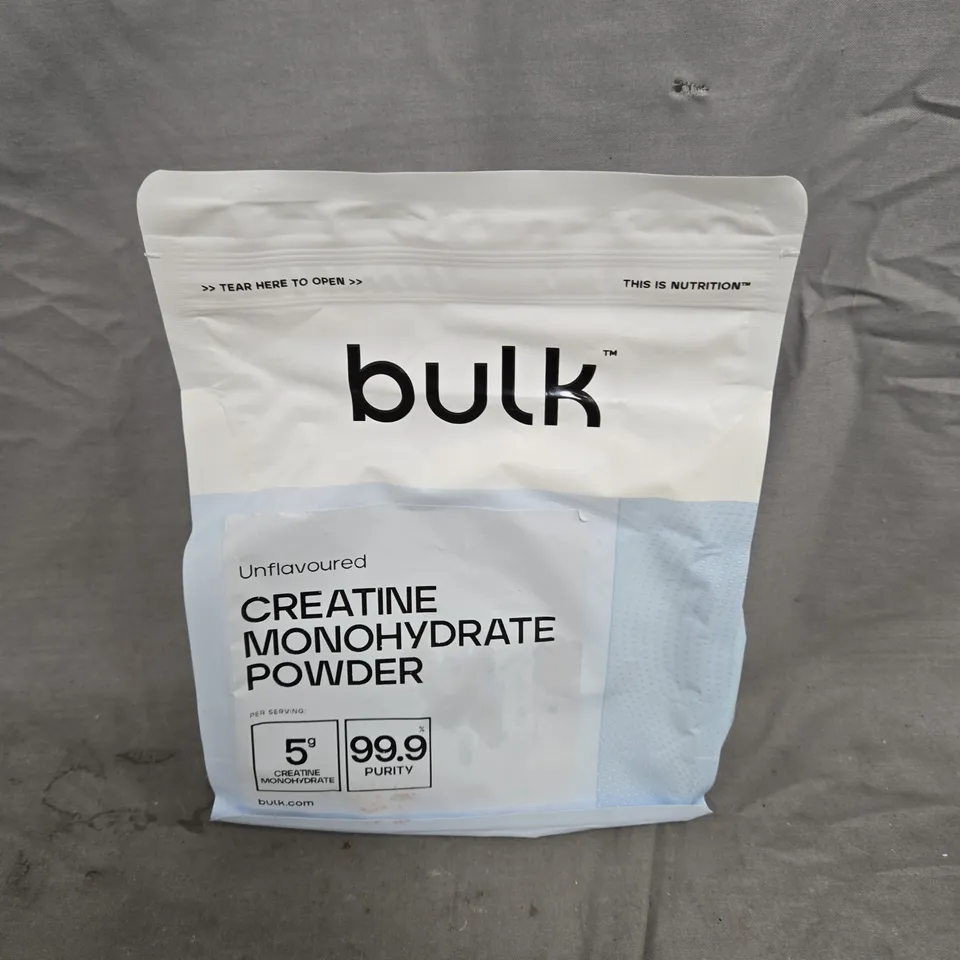 BULK UNFLAVOURED CREATINE MONOHYDRATE POWDER (500G)