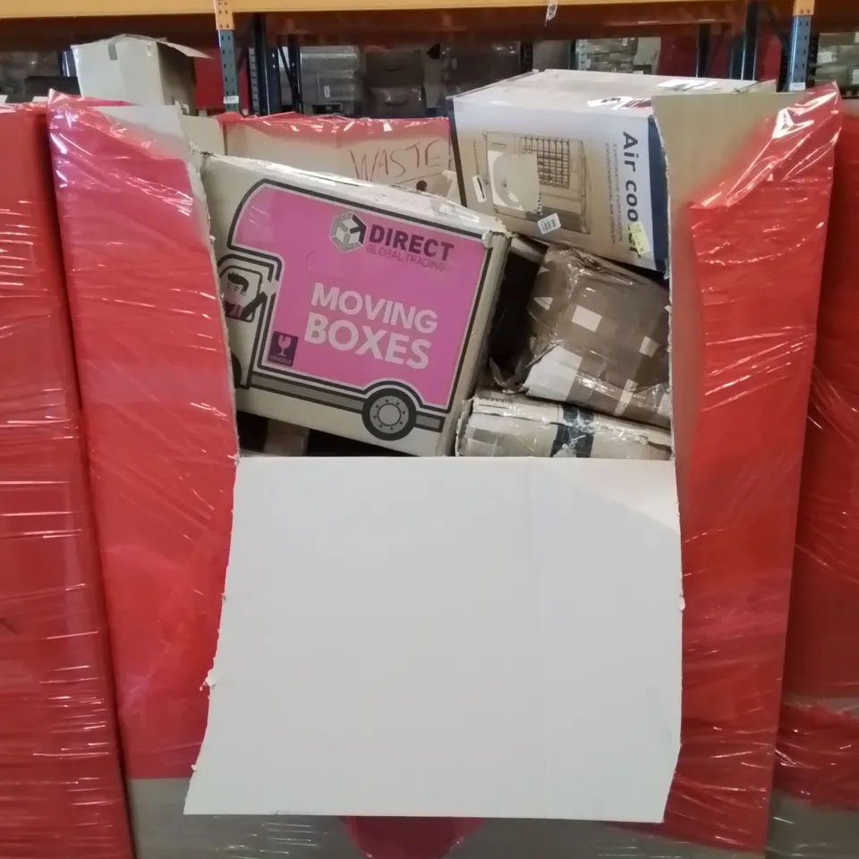 PALLET OF ASSORTED HOUSEHOLD GOODS AND PRODUCTS TO INCLUDE; BOXED HOUSEHOLD ITEMS ETC