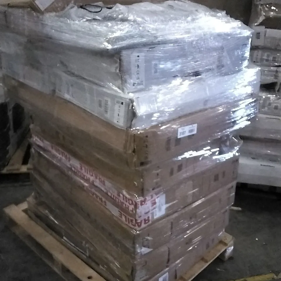 PALLET OF APPROXIMATELY 11 ASSORTED DAMAGED TV'S