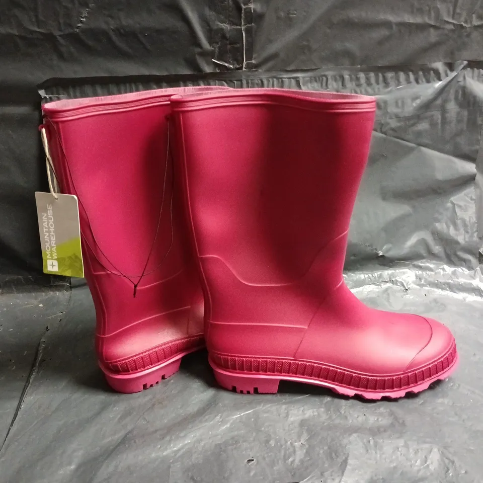 KIDS MOUNTAIN WAREHOUSE PLAIN WELLIES IN PINK - UK 5