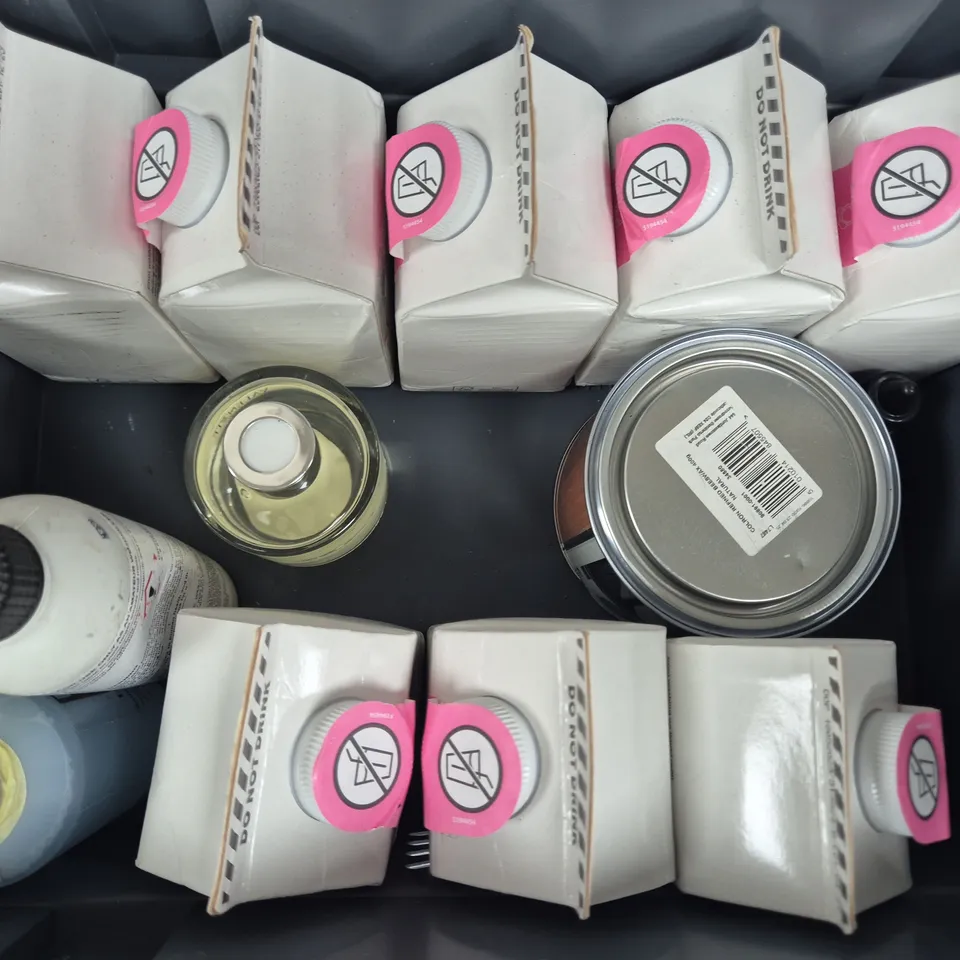 APPROXIMATELY 10 ASSORTED HOUSEHOLD ITEMS TO INCLUDE WASHING UP LIQUID, WATER ADDITIVE FOR CATS AND DOGS, ETC - COLLECTION ONLY