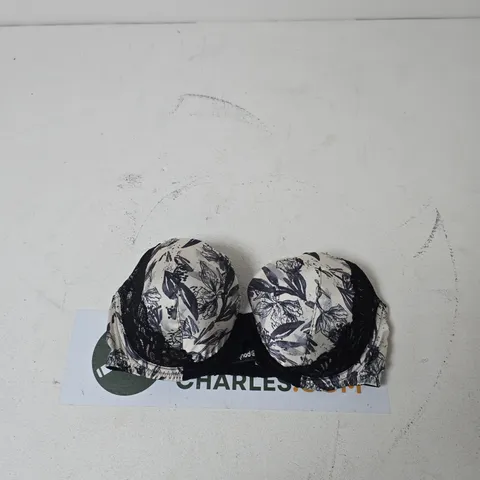 WOMEN'S FLORAL PRINT LACE TRIM BRA β UNDERWIRED, UK 36D