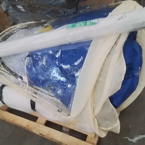 PALLET CONTAINING VARIOUS ASSORTED INCOMPLETE FURNITURE PARTS AND OTHER HOUSEHOLD ITEMS.