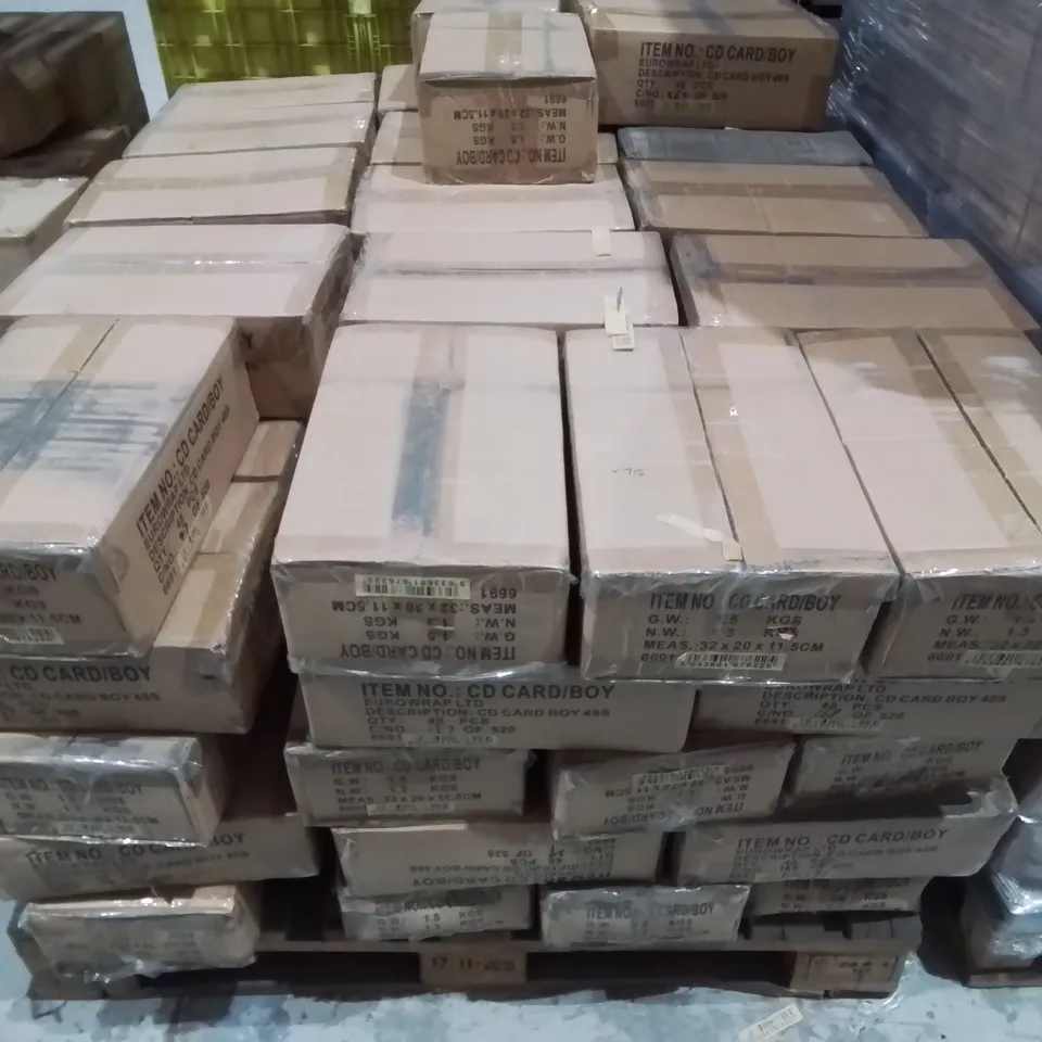 PALLET CONTAINING 75 48-PIECE BOXES OF PIRATE THEMED CARDS