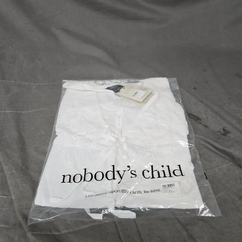 NOBODY'S CHILD LUAM BLOUSE IN WHITE SIZE 10
